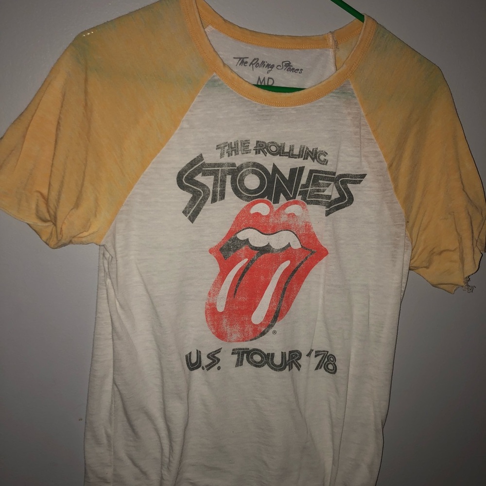 Yellow Rolling Stones T-Shirt